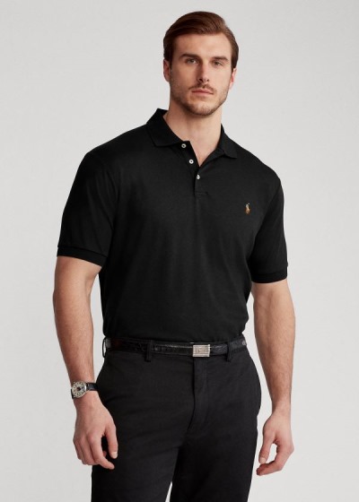 Polos Polo Ralph Lauren Hombre Negros - Classic Fit Soft Cotton - VQKNS2140